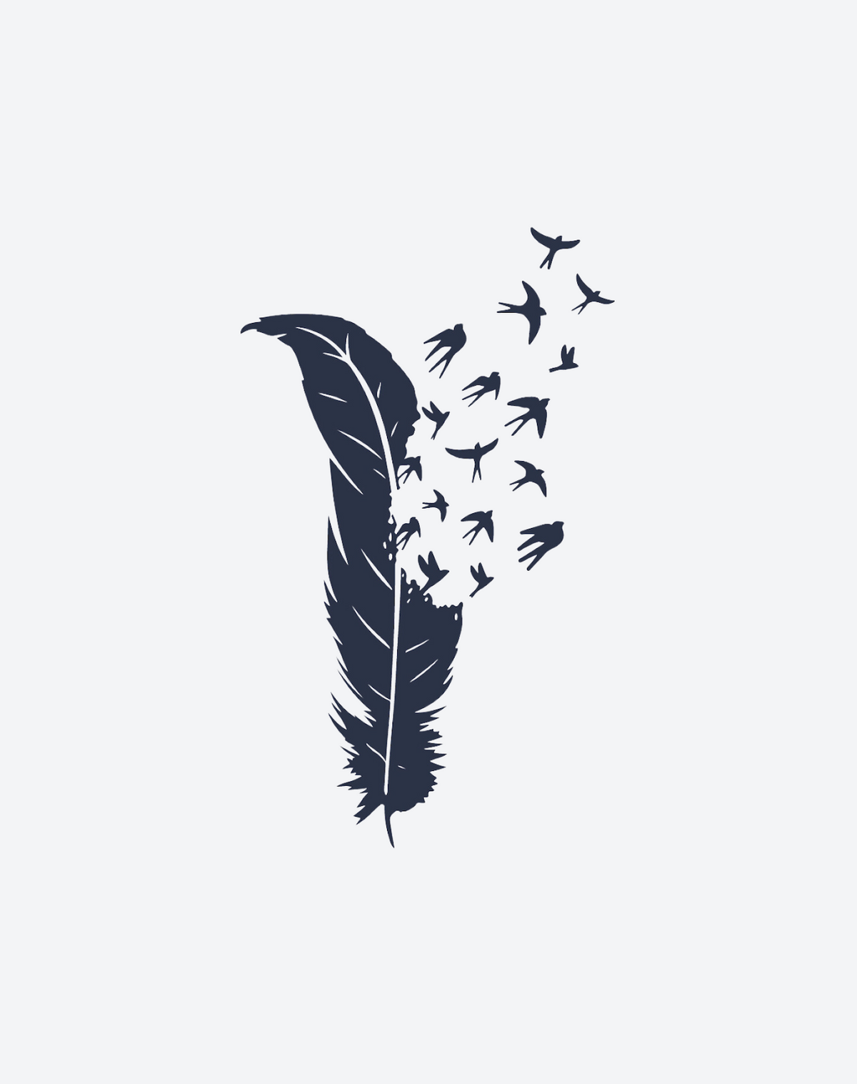 Bird's Feather 2 Pcs