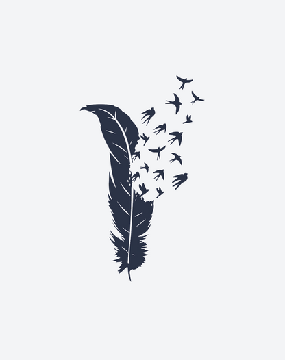Bird's Feather 2 Pcs