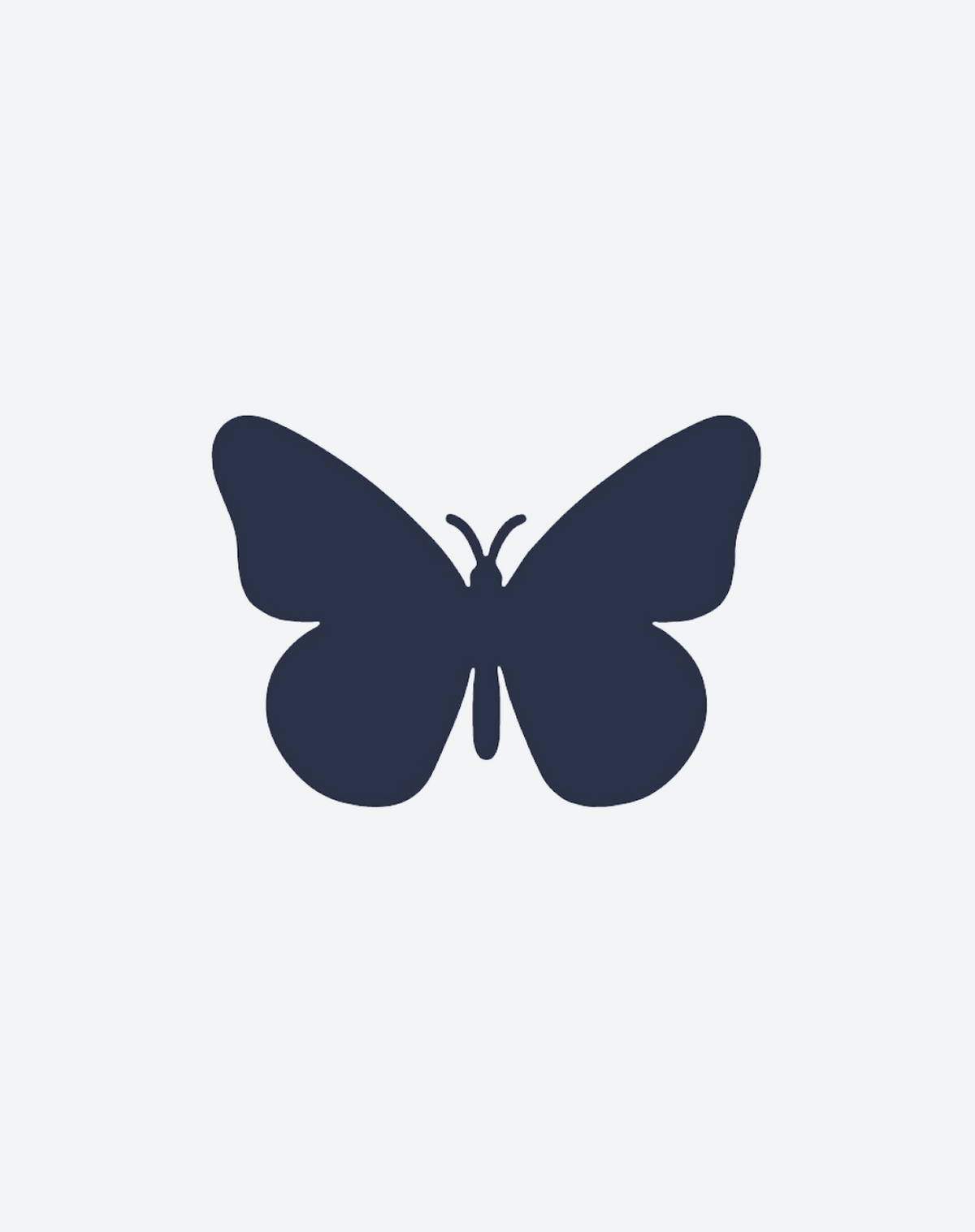 Blacked Out Butterfly 2 Pcs
