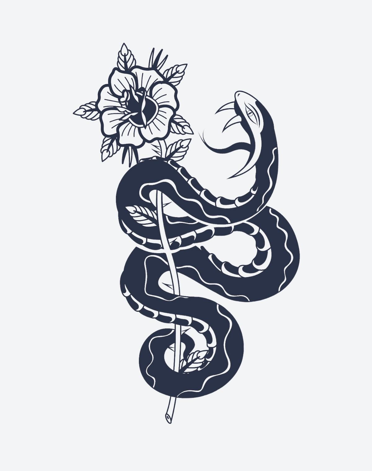 American Traditional Snake