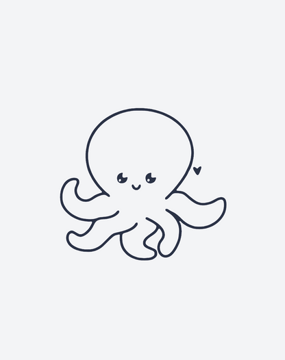 Cute Octopus 2 Pcs