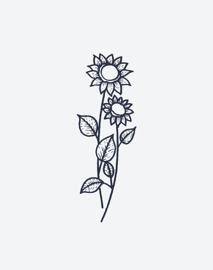 Cute Sunflowers 2 Pcs