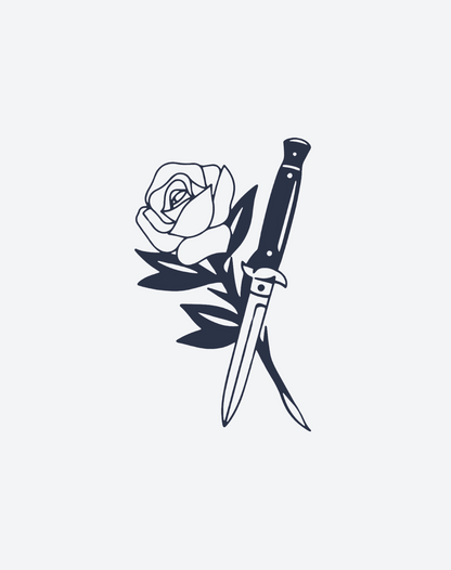 Dagger & Rose 2 Pcs