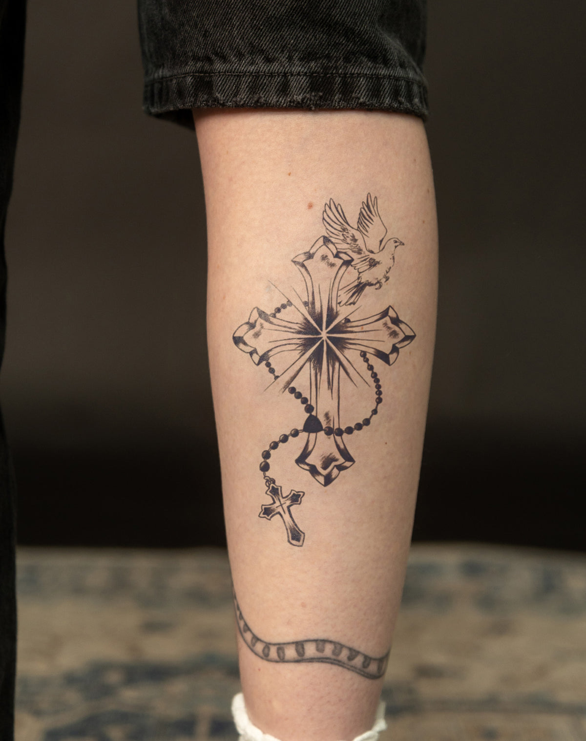 Dove, Cross & Rosary