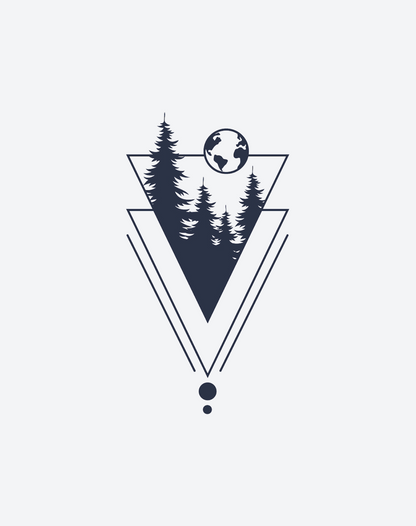 Geometric Evergreen 2 Pcs