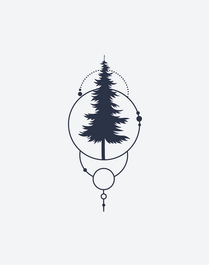 Geometric Pine 2 Pcs