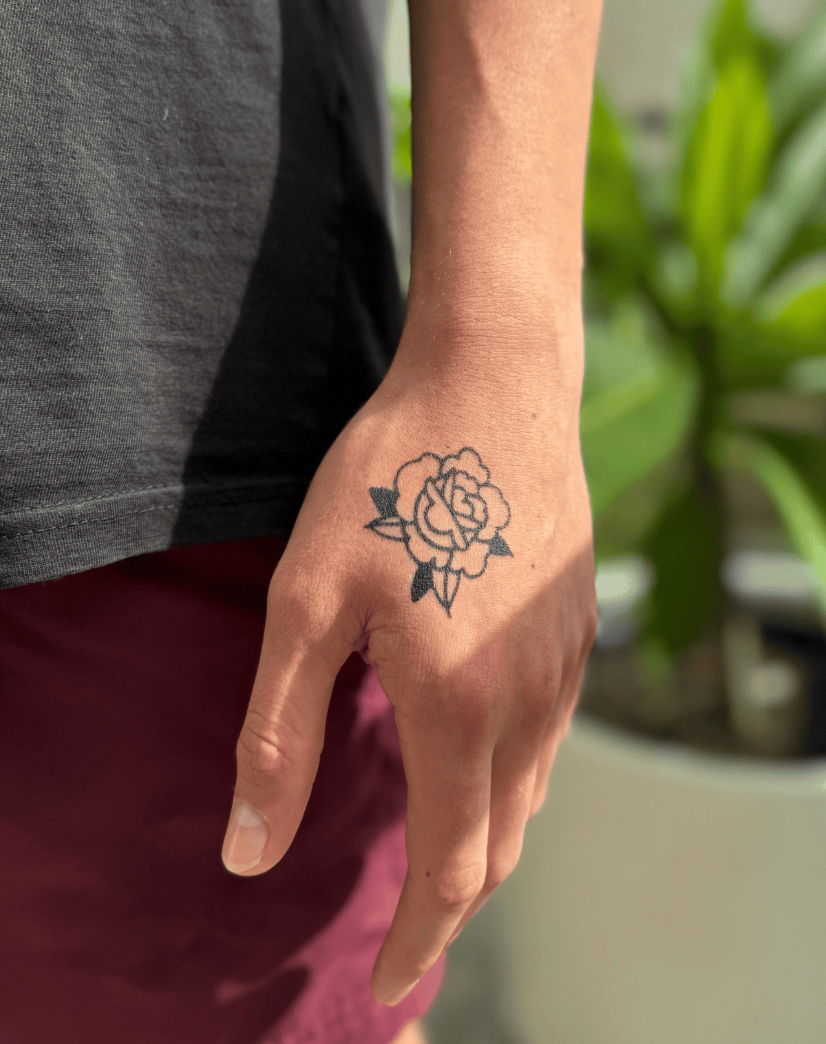 Old School Rose 2 Pcs