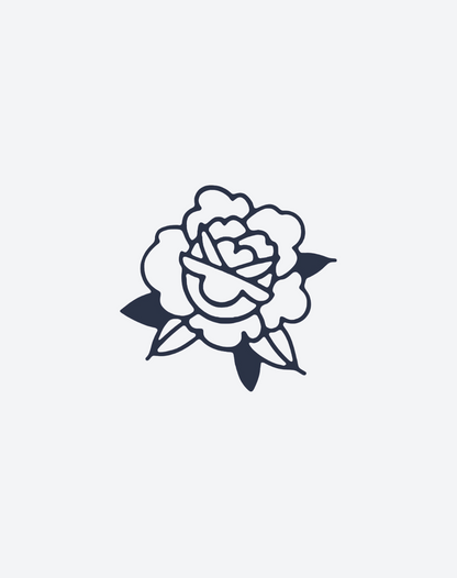 Old School Rose 2 Pcs