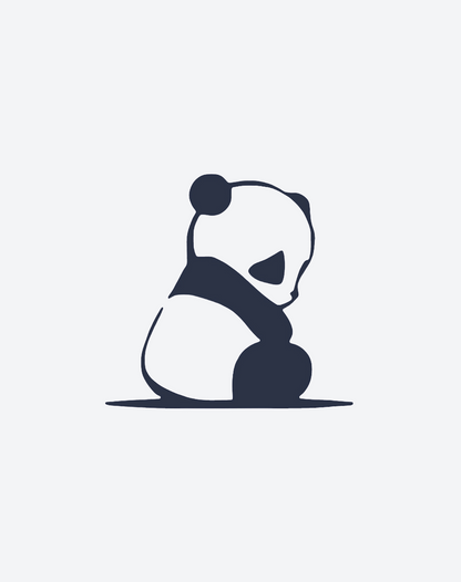 Sad Panda 2 Pcs