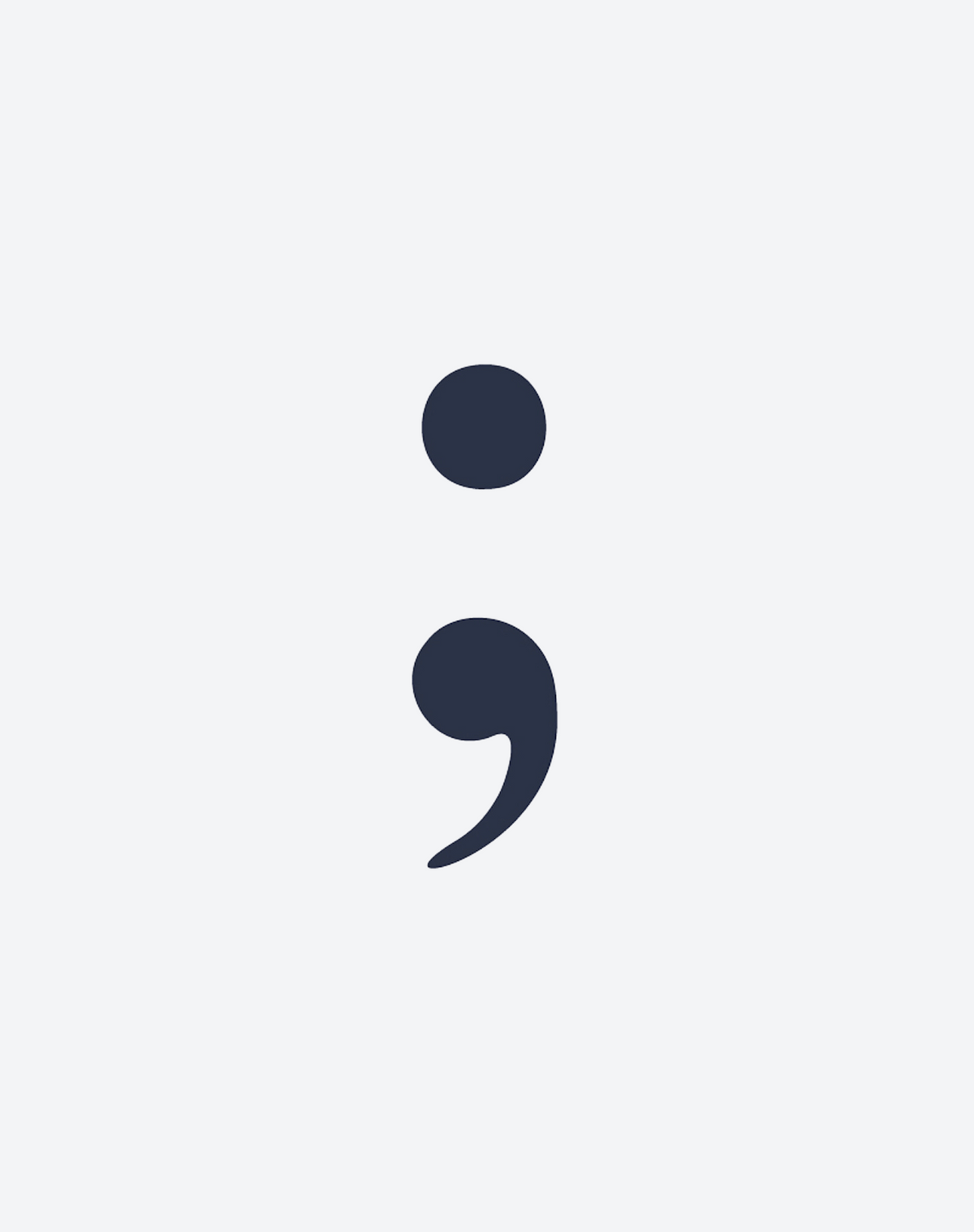 Semicolon 2 Pcs