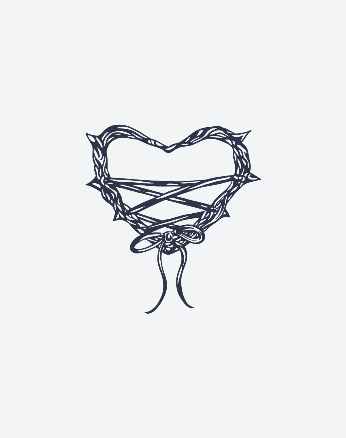 Spiked Heart 2 Pcs
