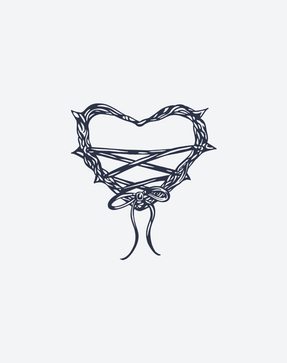 Spiked Heart 2 Pcs