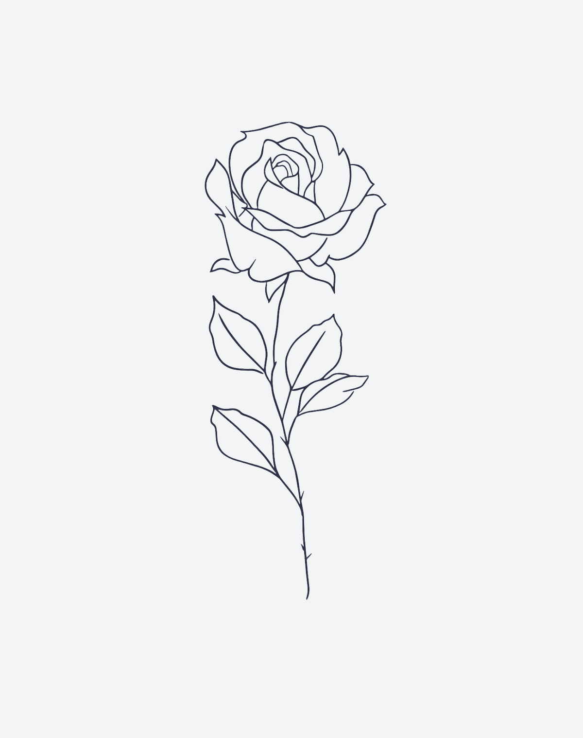 Stencil Rose