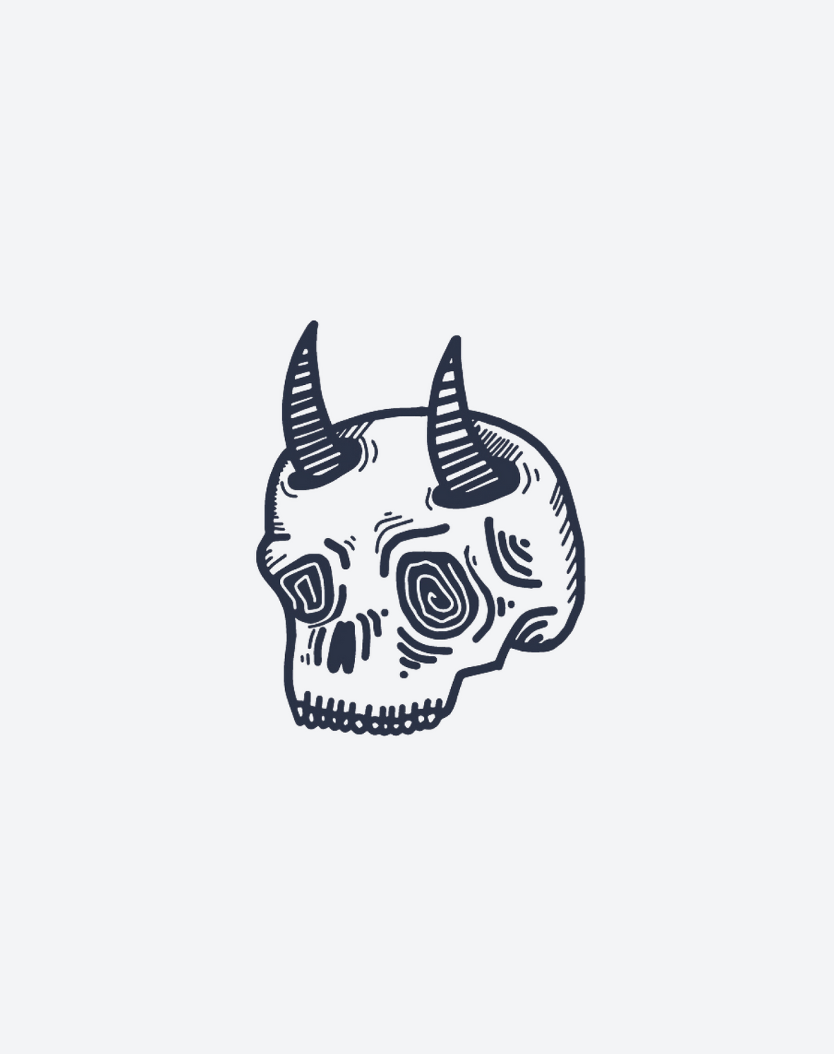 Trippy Skull 2 Pcs